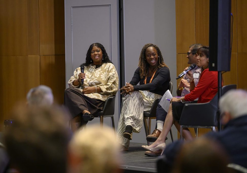 Driving Discoveries 2026 4 people sat on stage during a panel discussion