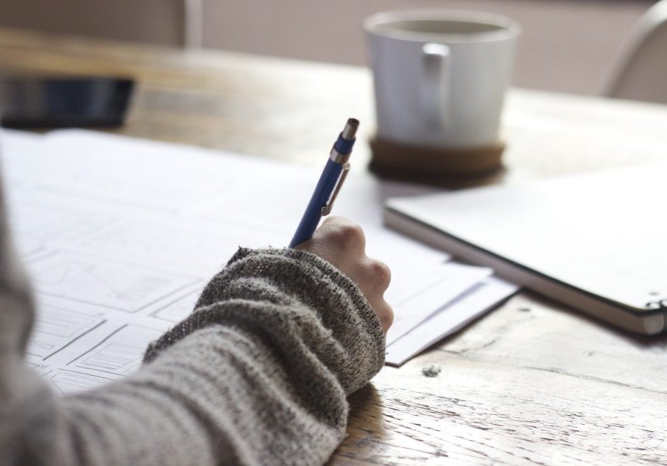 person writing a will person writing a will